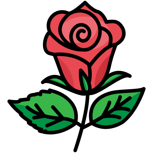 Flower, love, nature, plant, rose, valentine day icon
